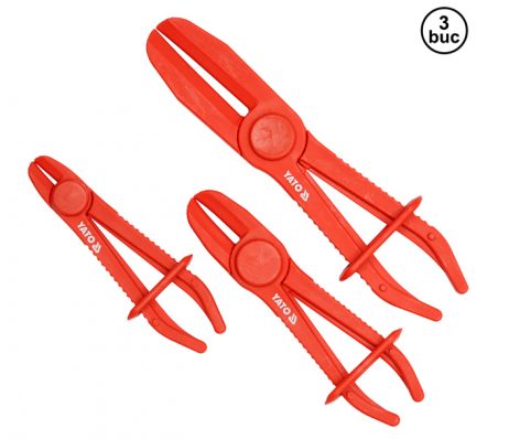 Cleste pentru strangulat tuburi din cauciuc - 3 bucati - YT-0840