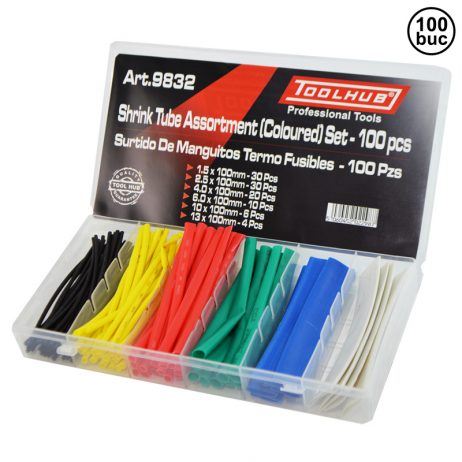 Set tuburi Termocontractante Colorate 1,5 - 13 mm - 100 buc - 9831-TK